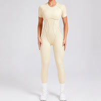 ANNA Scrunch Sexy Jumpsuit - Cream