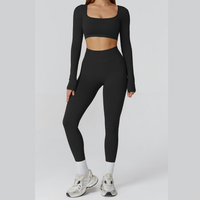 IRINA Seamless Scultping Legging Set - Black