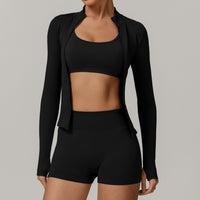 Sino Seamless 3pcs Short Set - Black