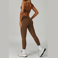 Sculpt & Slay Seamless Legging Set - Coffee