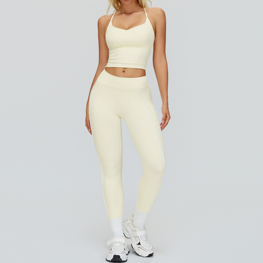 SARA Premium Stylish Activewear Set - Cream
