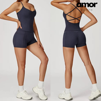 3pcs Coral Fleece Jumper Active Set - Navy