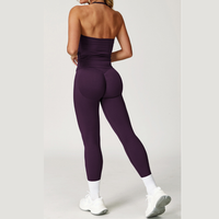 Angela Seamless Sculpt Legging Set - Purple