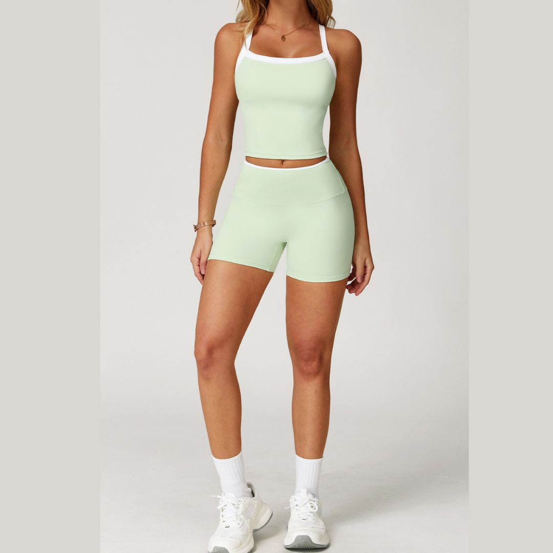 NINA Premium Stylish Short Set - Green