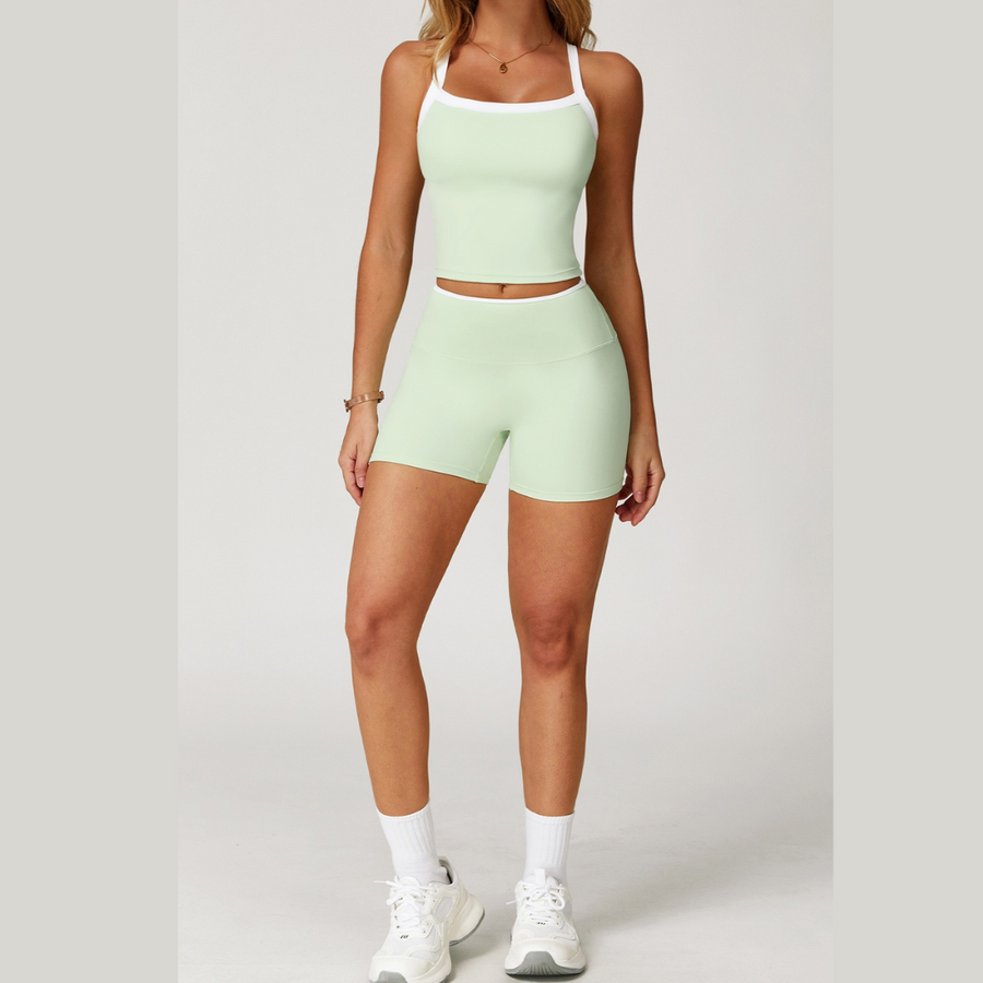 NINA Premium Stylish Short Set - Green
