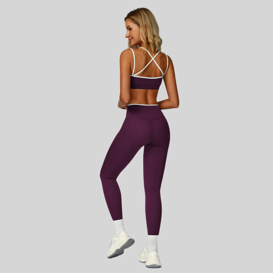 ALIN Stylish Classic Legging Set - Purple