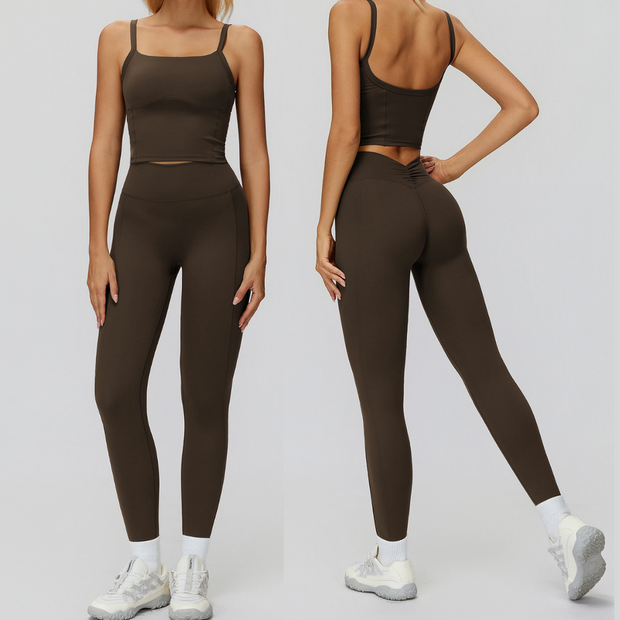 LIMO Mix-and-Match Activewear Set - Coffee
