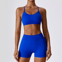 Sino Seamless Stylish Short Set - Electric Blue