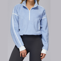 Fluffy Winter Adjustable Fleece Jumper - Sky Blue