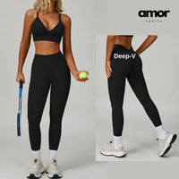 Sculpt & Slay Seamless Legging Set - Black