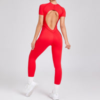 ANNA Scrunch Sexy Jumpsuit - Red