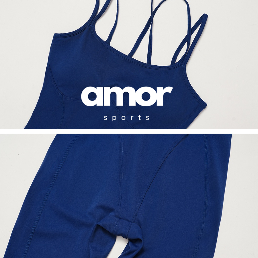 DIVA Cross-Back Sculpt Jumpsuit - Blue