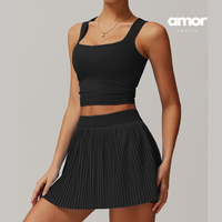 Victory Pleat Tennis Set - Black