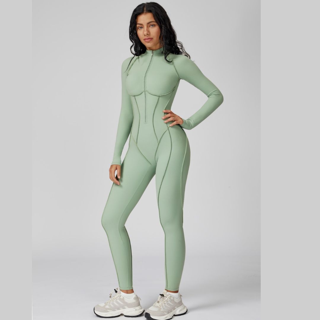Elena Fall Winter Stylish Jumpsuit - Green