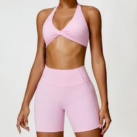 ANNE Summer Sexy Style Short Set - Pink