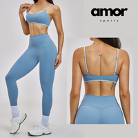 GRACE Stylish Sporty Legging Set - Blue