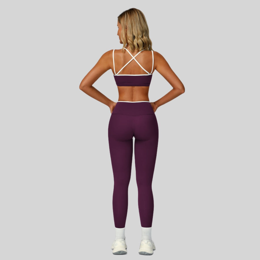 ALIN Stylish Classic Legging Set - Purple