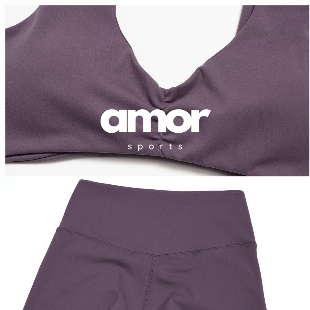MARGO Sculpting Stylish Legging Set - Mauve