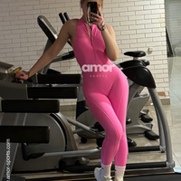 Scrunched Butt Lifting Jumpsuit - Pink