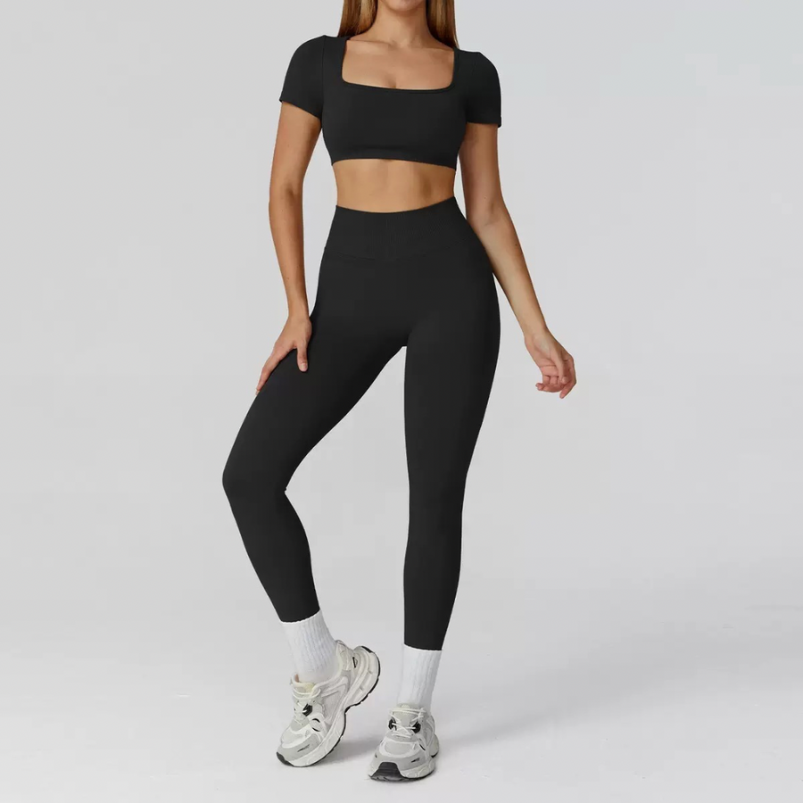 IRINA Seamless Scultping Legging Set - Black