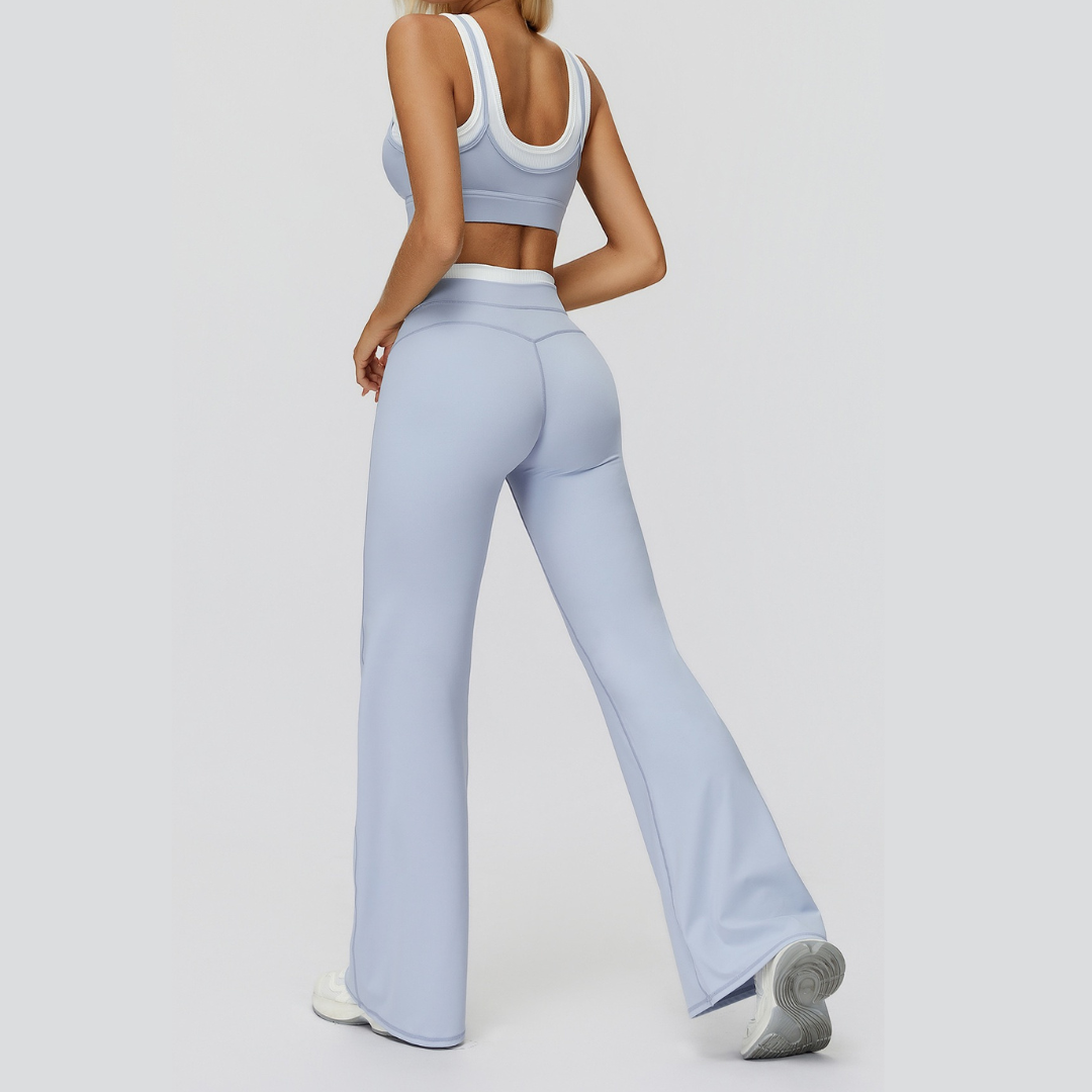 AQUA Stylish 2pcs Legging Set - Sky Blue