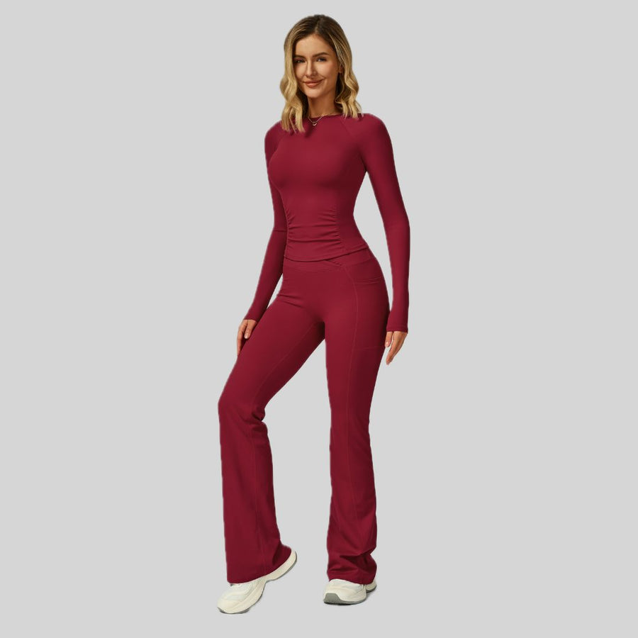 NEINEI Autumn Legging Set - Cherry