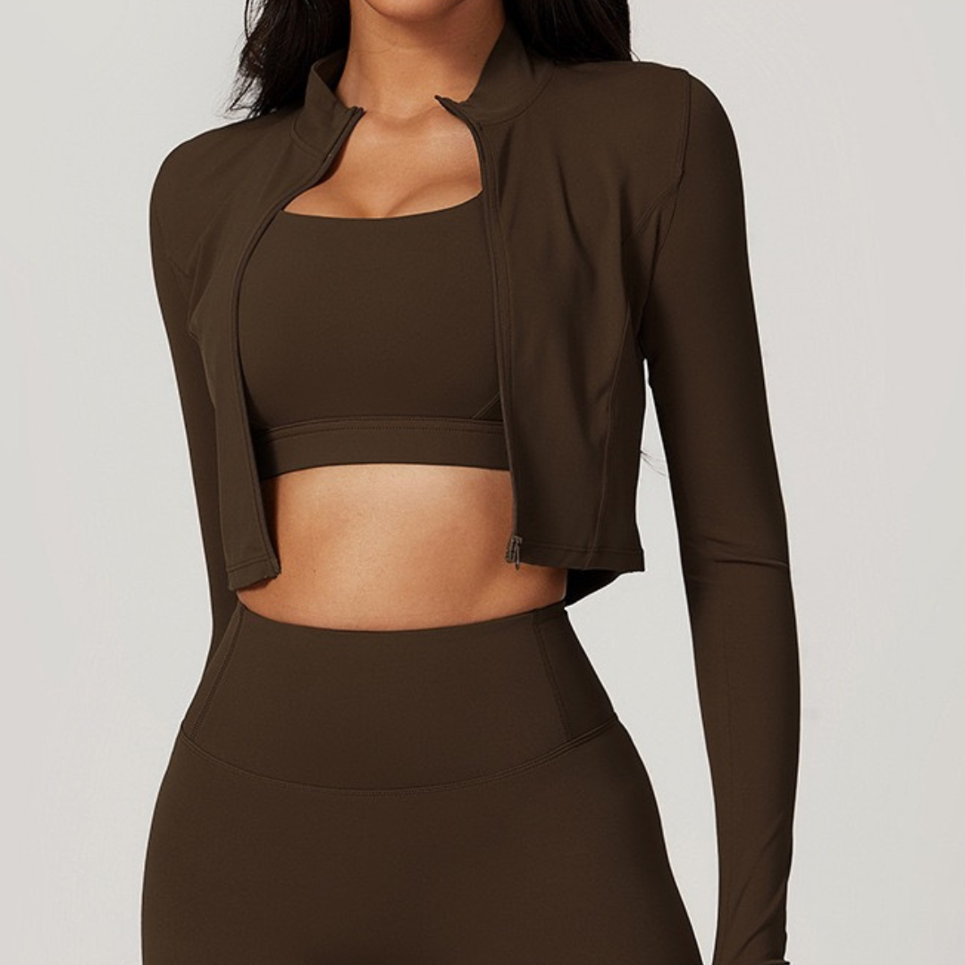 Cloud Soft Long-Sleeve JACKET - Coffee