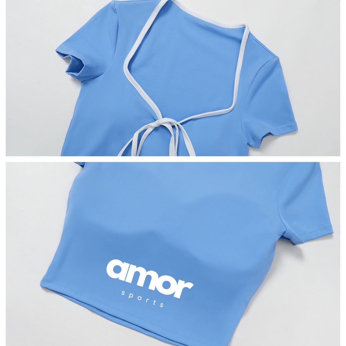 Completo leggings svasati YOYO - Blu