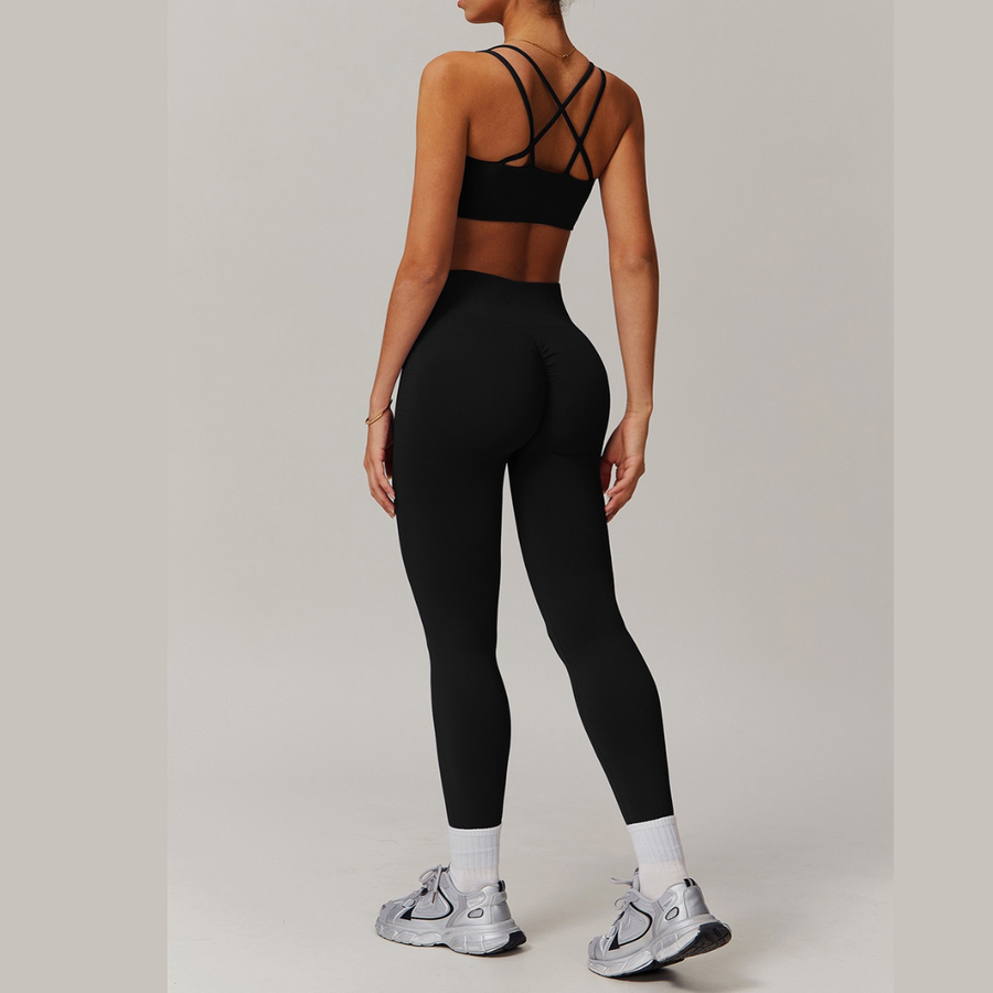 BreezeFit Seamless Legging Set - Black
