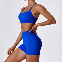Sino Seamless Stylish Short Set - Electric Blue