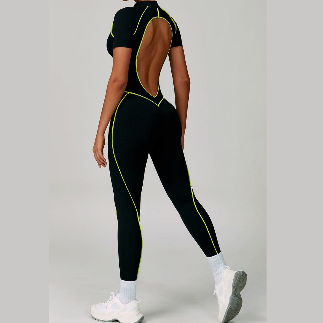 ENA Premium Jumpsuit- Black Yellow