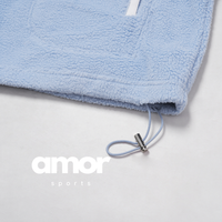 Fluffy Winter Adjustable Fleece Jumper - Sky Blue