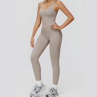 Butterfly-Back Premium Jumpsuit - Beige