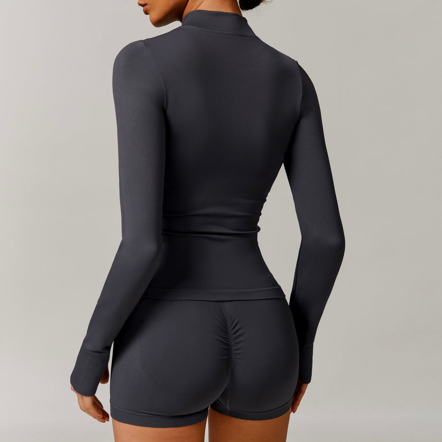 Sino Seamless 3pcs Short Set - Dark Grey