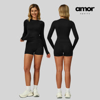 NIMO Long Sleeve Short Set - Black