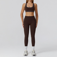 Bold Simplicity Legging Set - Dark Coffee