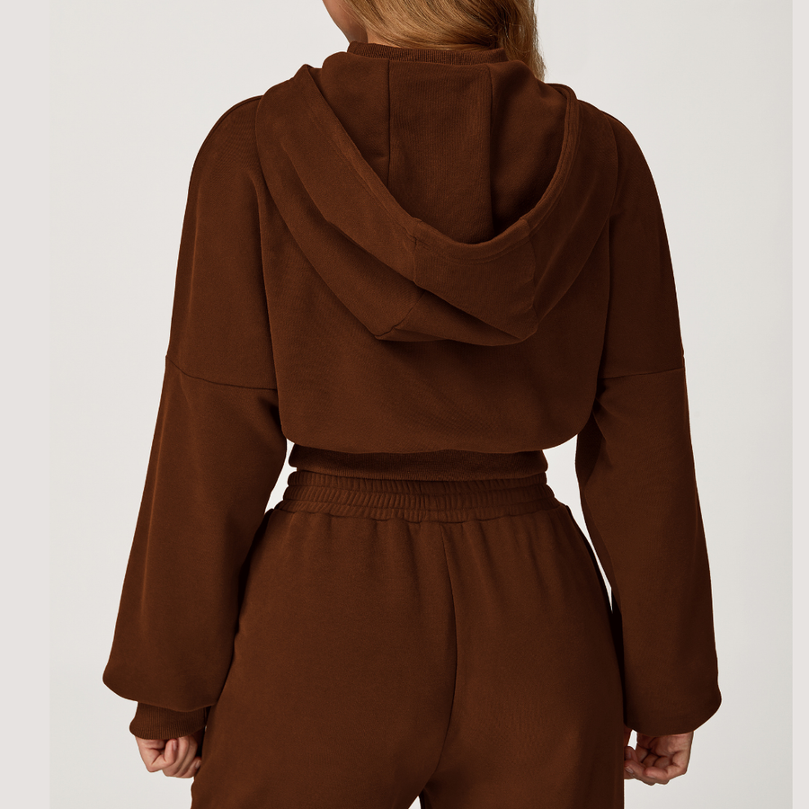 Daisy Winter Flared Lounge Set - Coffee