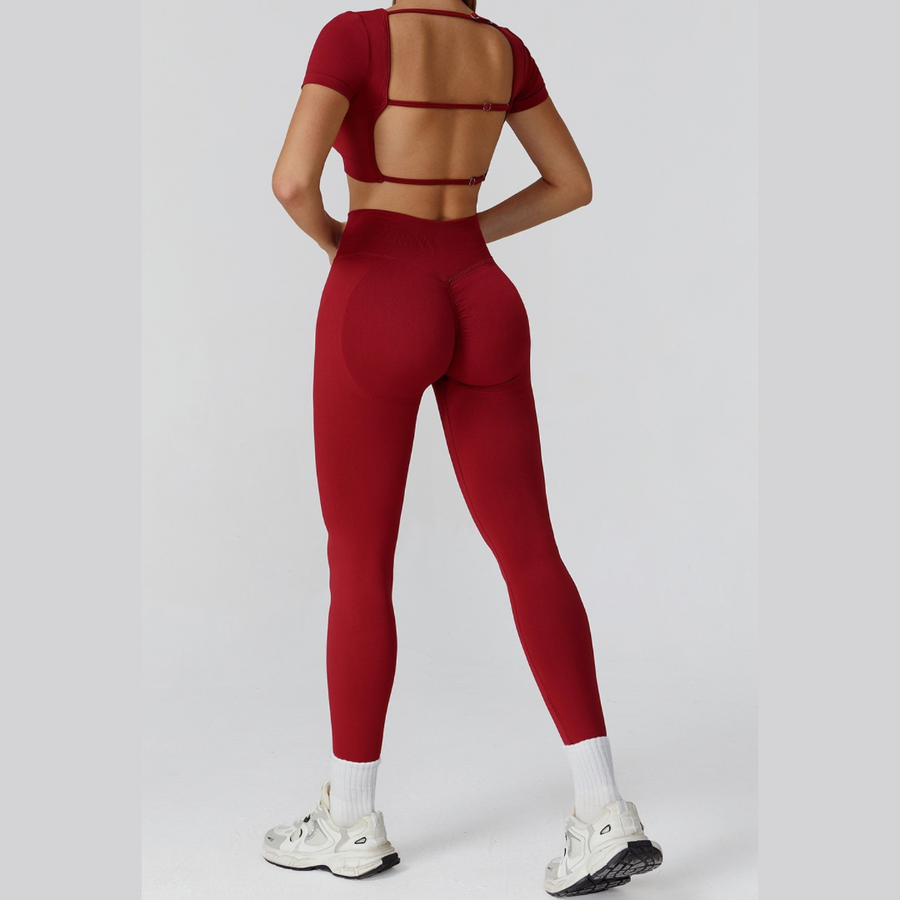 IRINA Seamless Scultping Legging Set - Red