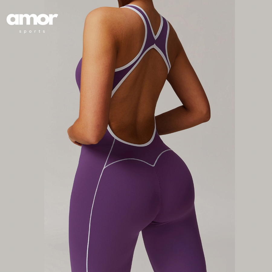 CLARA Premium Chic Jumpsuit - Purple