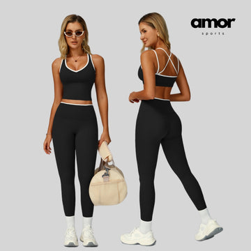 ALIN Stylish Classic Legging Set - Black