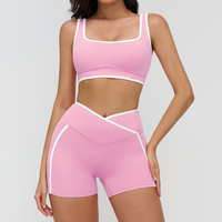 SANDRA Stylish Elegance Short Set - Pink