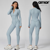 Elena Fall Winter Stylish Jumpsuit - Blue