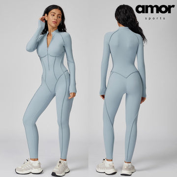 Elena Fall Winter Stylish Jumpsuit - Blue