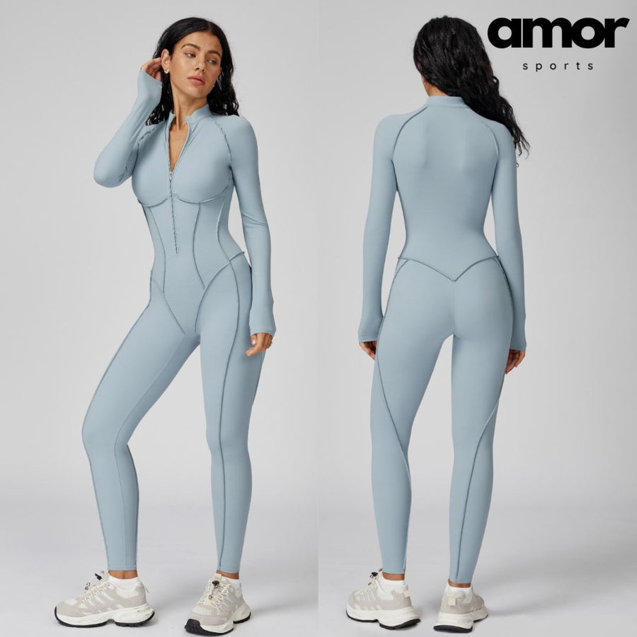 Elena Fall Winter Stylish Jumpsuit - Blue