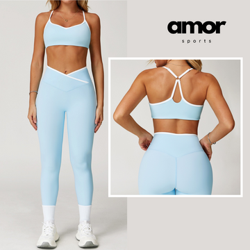 Aurora Stylish Skinny Legging Set - Blue