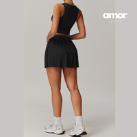 Victory Pleat Tennis Set - Black