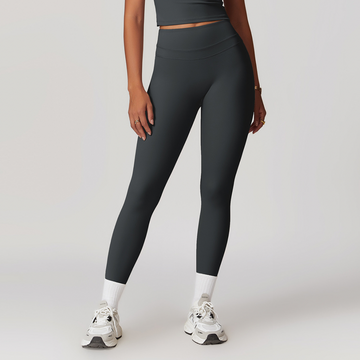 STELLA Double Layer Stylish Legging - Dark Grey