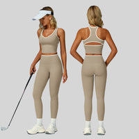 ALIN Stylish Classic Legging Set - Grey Olive