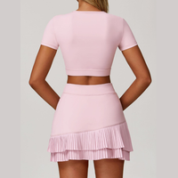 Cici Stylish Tennis Short Set - Pink