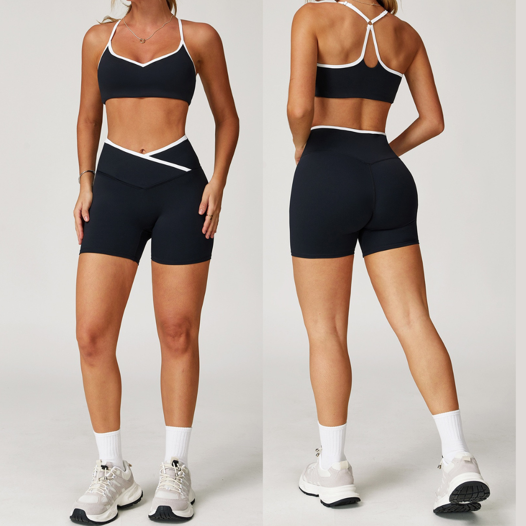 Aurora Comfy Short Set - Black